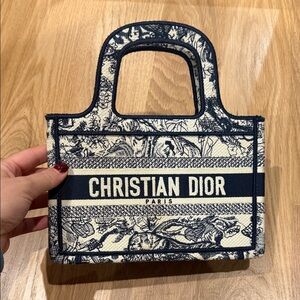 Dior Blue and White Tote Bag tote mini
